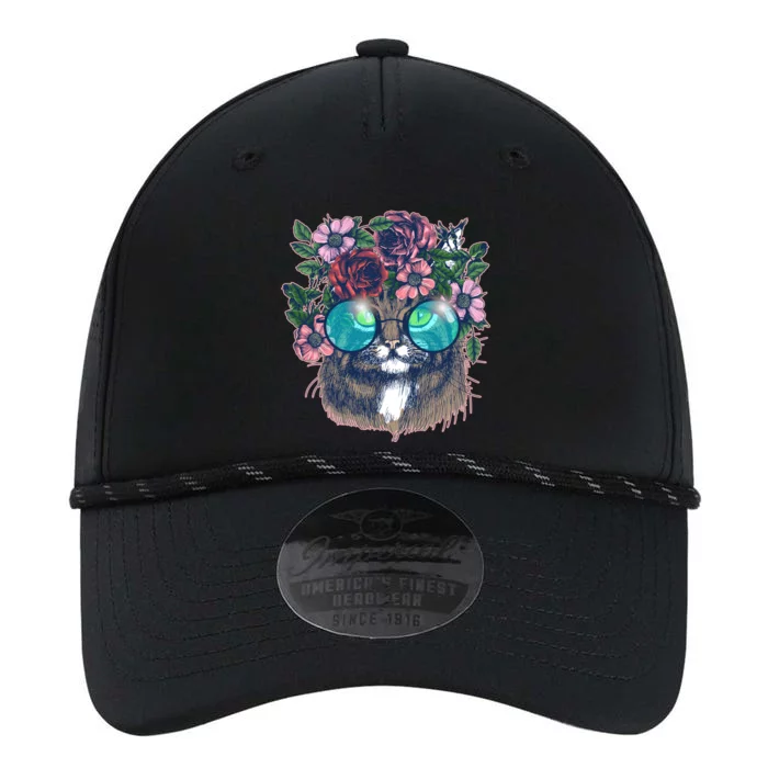 Hippy Hipster Flower Crown Cat Performance The Dyno Cap