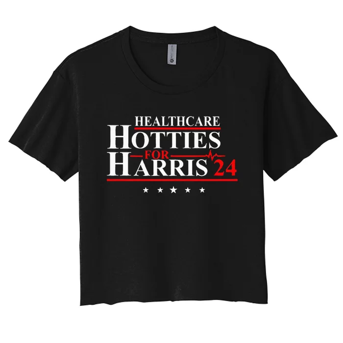 Healthcare Hotties For Harris 24 Design Women's Crop Top Tee