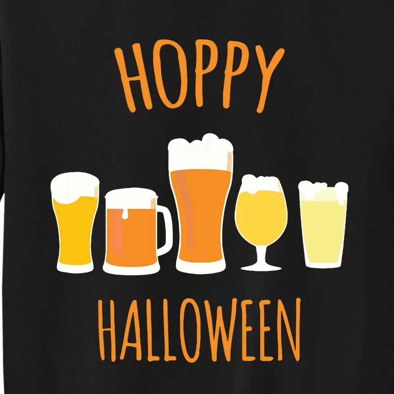 Hoppy Halloween Funny Halloween Beer Drinking Gift Tall Sweatshirt