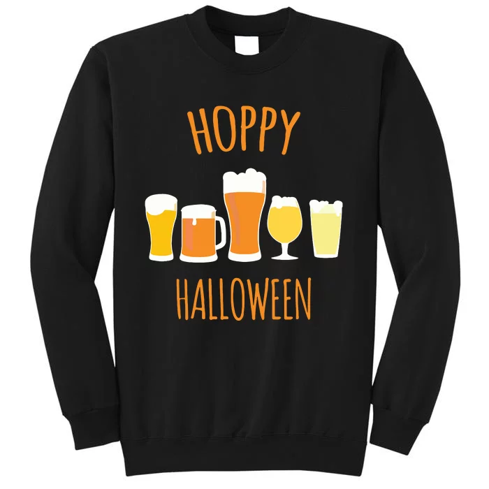 Hoppy Halloween Funny Halloween Beer Drinking Gift Tall Sweatshirt