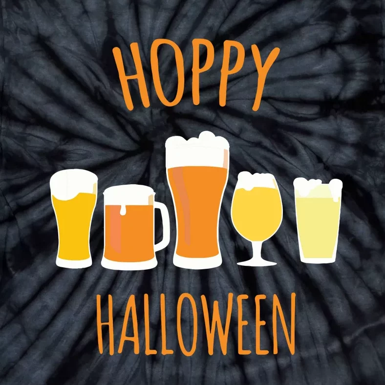 Hoppy Halloween Funny Halloween Beer Drinking Gift Tie-Dye T-Shirt