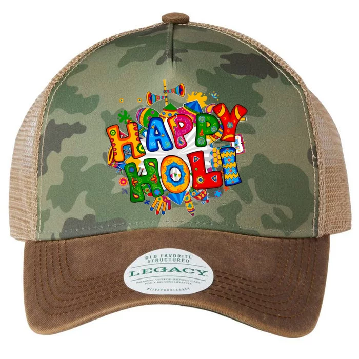 Happy Holi Festival Colors India Hindu Legacy Tie Dye Trucker Hat