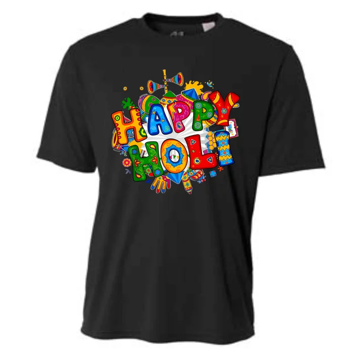 Happy Holi Festival Colors India Hindu Cooling Performance Crew T-Shirt