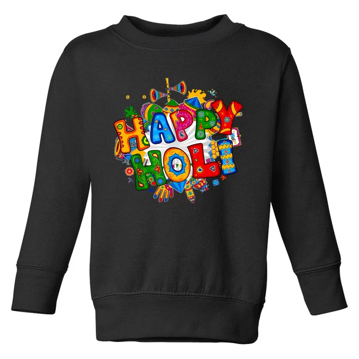 Happy Holi Festival Colors India Hindu Toddler Sweatshirt