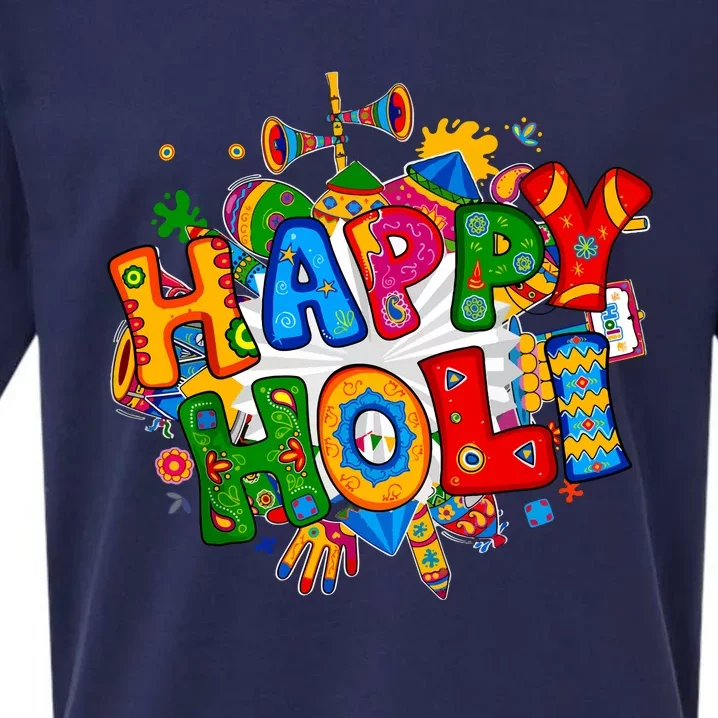 Happy Holi Festival Colors India Hindu Sueded Cloud Jersey T-Shirt