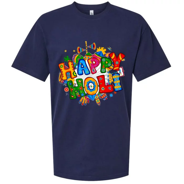 Happy Holi Festival Colors India Hindu Sueded Cloud Jersey T-Shirt