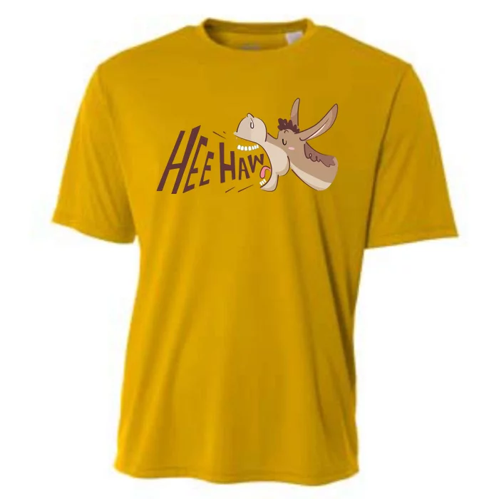 Hee Haw Funny Donkey Laughs Cooling Performance Crew T-Shirt