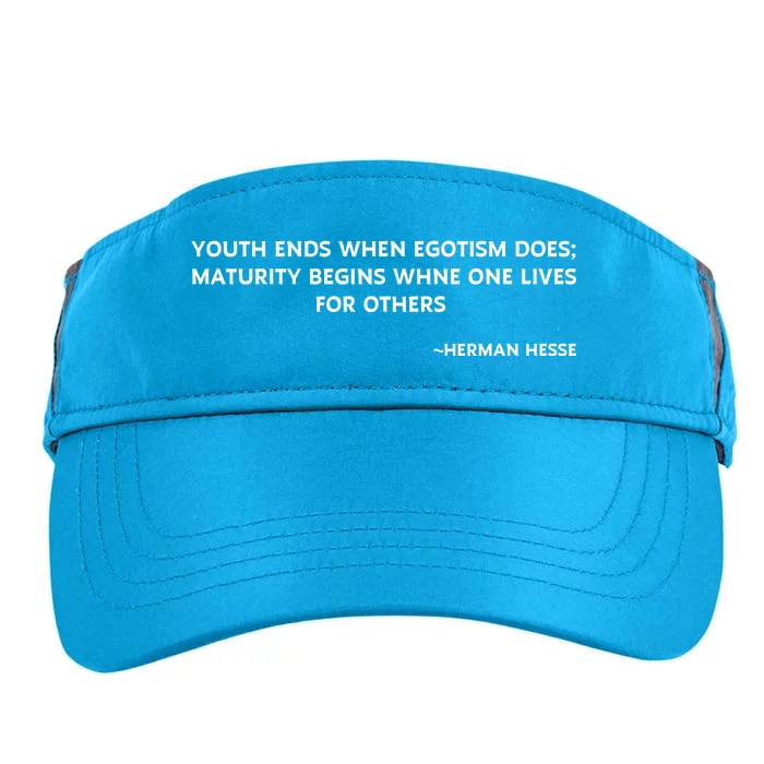 Hermann Hesse Gertrude Book Quote Adult Drive Performance Visor