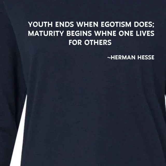 Hermann Hesse Gertrude Book Quote Womens Cotton Relaxed Long Sleeve T-Shirt