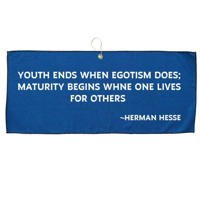 Hermann Hesse Gertrude Book Quote Large Microfiber Waffle Golf Towel