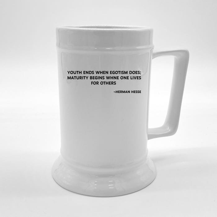 Hermann Hesse Gertrude Book Quote Front & Back Beer Stein