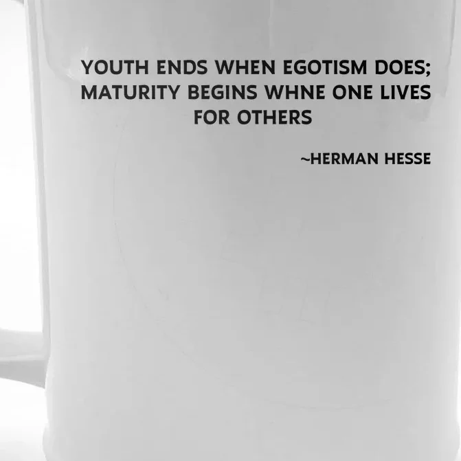 Hermann Hesse Gertrude Book Quote Front & Back Beer Stein