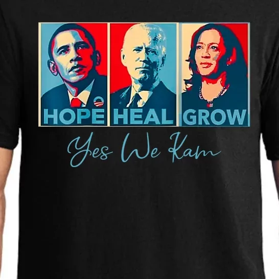 Hope Heal Grow Yes We Kam President Democrat Election Pajama Set