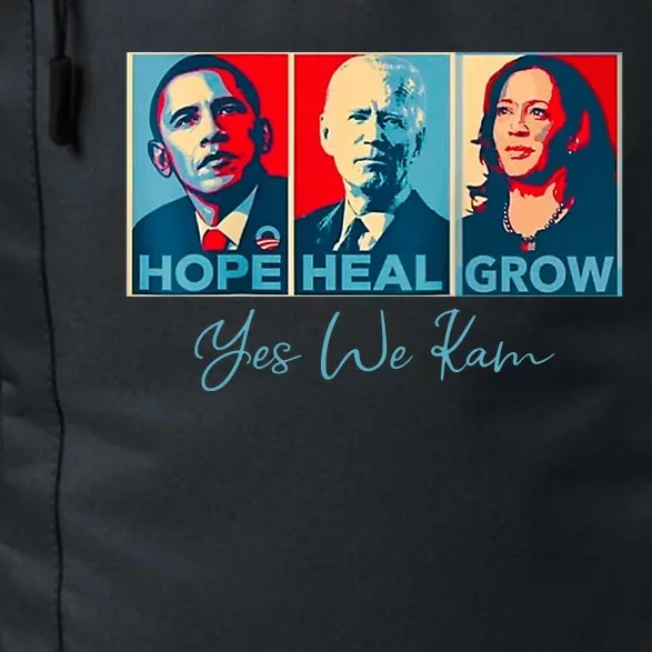 Hope Heal Grow Yes We Kam President Democrat Election Daily Commute Backpack