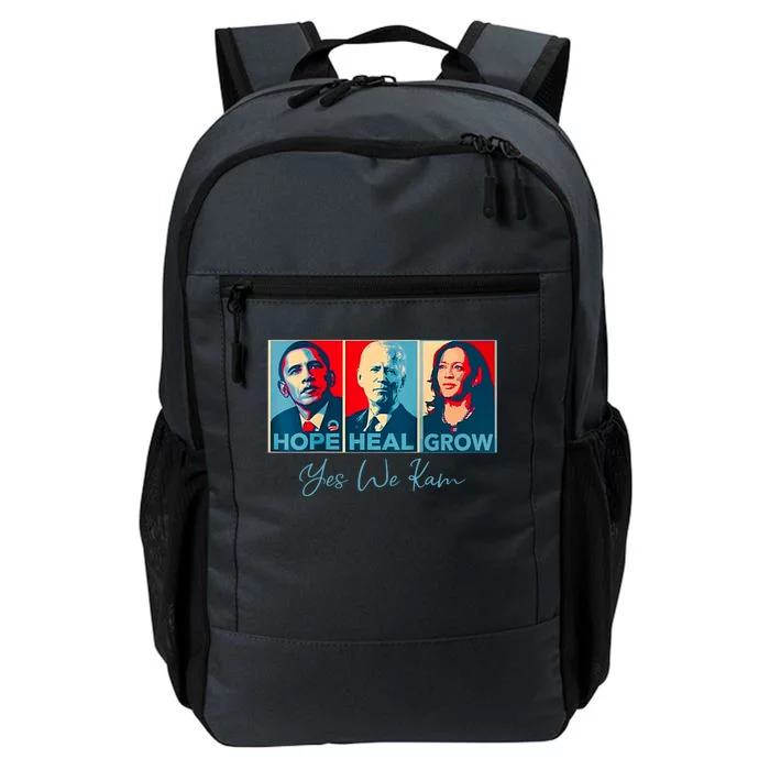 Hope Heal Grow Yes We Kam President Democrat Election Daily Commute Backpack