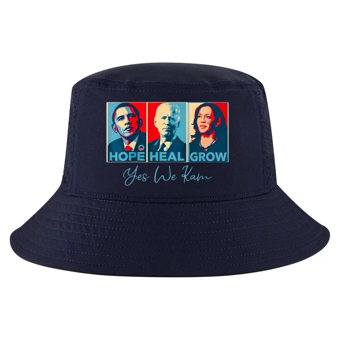 Hope Heal Grow Yes We Kam President Democrat Election Cool Comfort Performance Bucket Hat