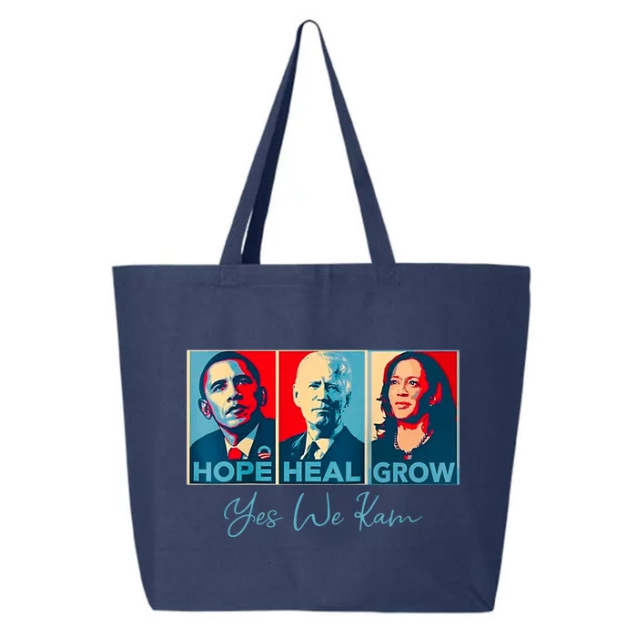 Hope Heal Grow Yes We Kam President Democrat Election 25L Jumbo Tote