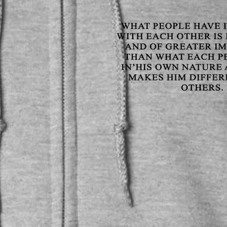 Hermann Hesse Gertrude Book Quote What People Have In Common Full Zip Hoodie