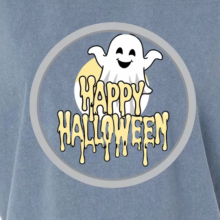 Happy Halloween Ghost Cute And Spooky Garment-Dyed Women's Muscle Tee