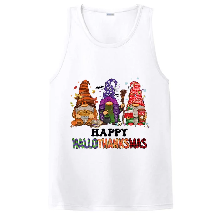 Happy Hallothanksmas Gnomes Performance Tank