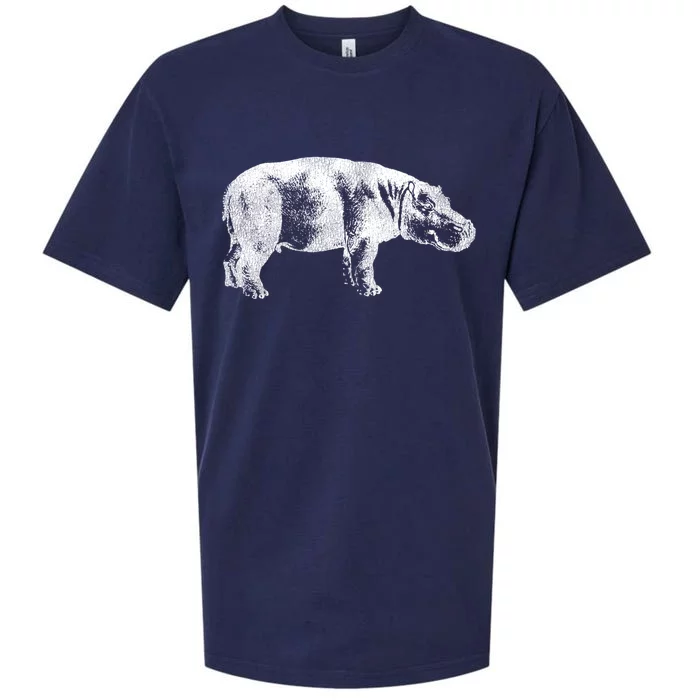 Hippopotamus Hippo Gift Sueded Cloud Jersey T-Shirt