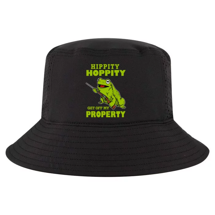 Hippity Hoppity Get Off My Property Frog Warning Keep Out Stay Out Funny Cool Comfort Performance Bucket Hat