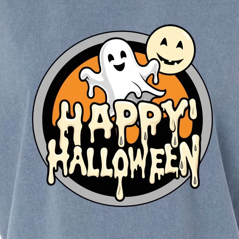 Happy Halloween Ghost Cute And Spooky Garment-Dyed Women's Muscle Tee