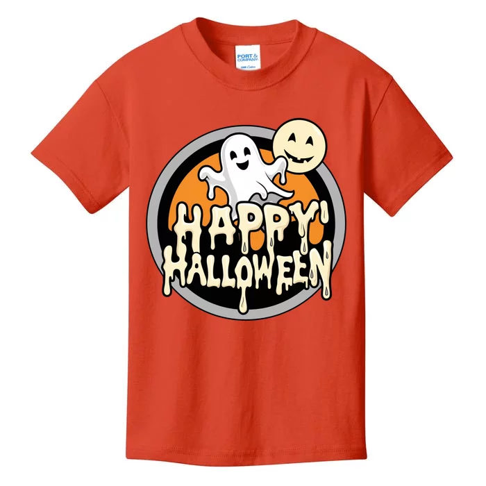 Happy Halloween Ghost Cute And Spooky Kids T-Shirt