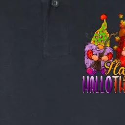 Happy Hallothanksmas Gnomes Halloween Christmas Thanksgiving Softstyle Adult Sport Polo