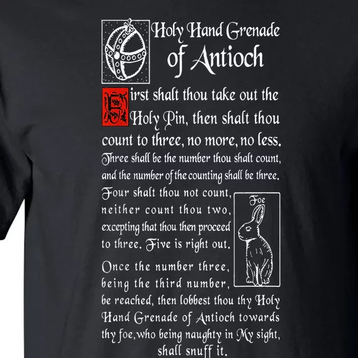 Holy Hand Grenade Of Antioch Tall T-Shirt