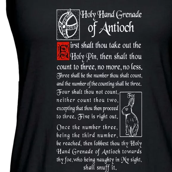 Holy Hand Grenade Of Antioch Ladies Essential Flowy Tank