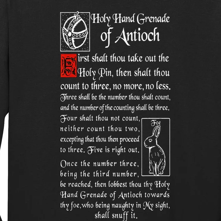 Holy Hand Grenade Of Antioch Tall Long Sleeve T-Shirt