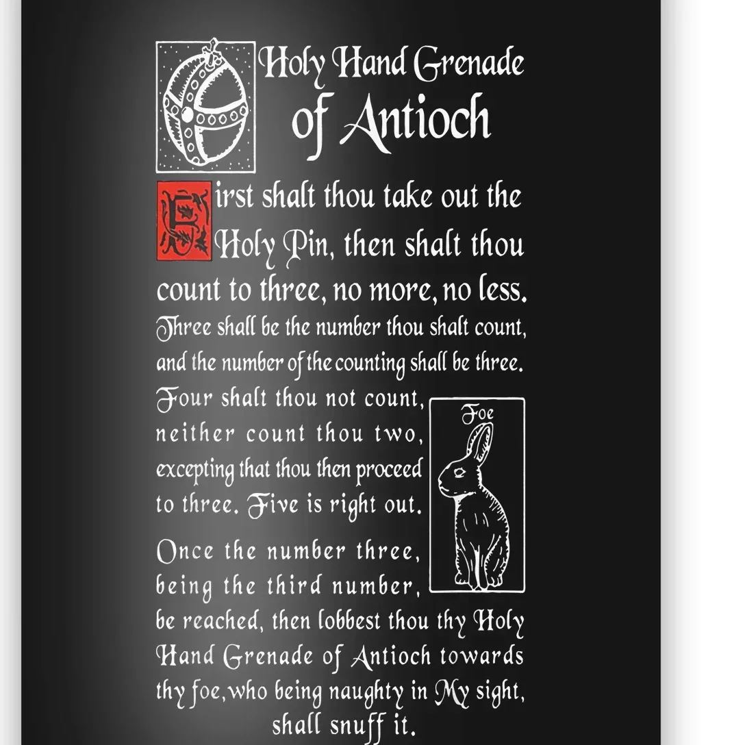 Holy Hand Grenade Of Antioch Poster