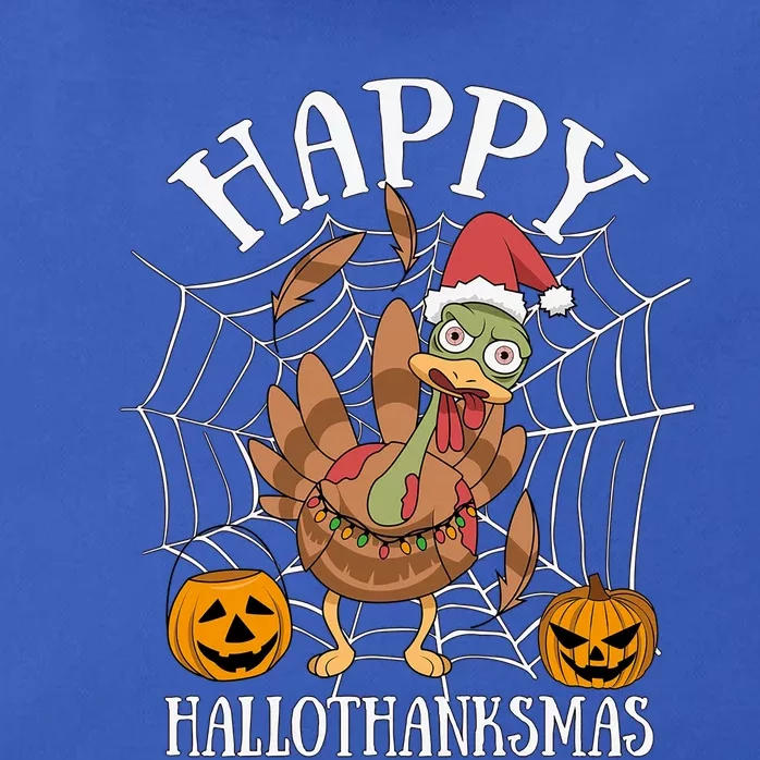 Happy Hallothanksmas Gift Zip Tote Bag