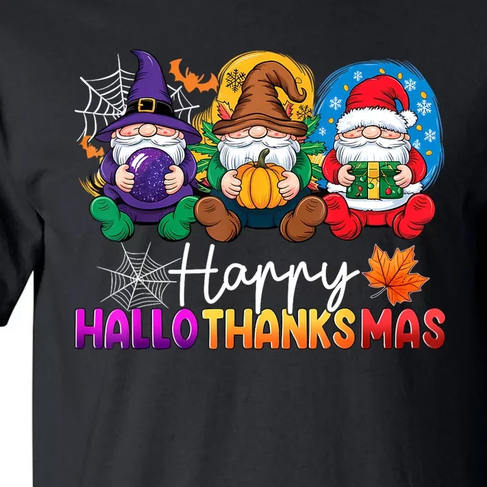 Happy Hallothanksmas Gnomes Gift Tall T-Shirt