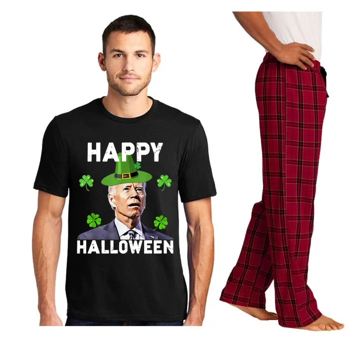 Happy Halloween Gift Funny Joe Biden St Patrick's Day Gift Vintage Gift Pajama Set