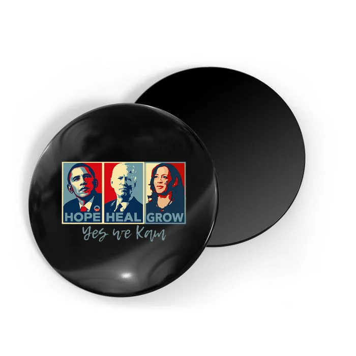 Hope Heal Grow Obama Joe Biden Kamala Harris 2024 Magnet