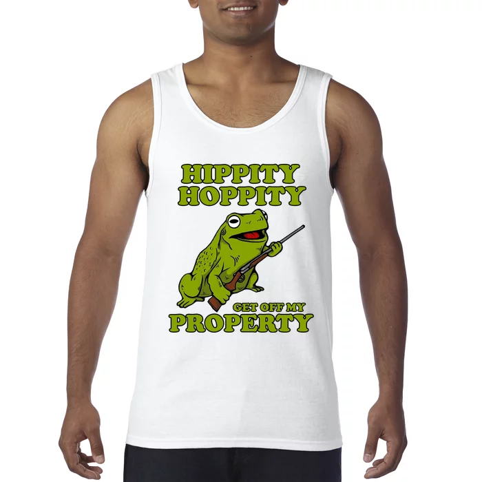 Hippity Hoppity Get Off My Property Frog Tank Top