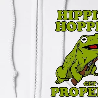 Hippity Hoppity Get Off My Property Frog Full Zip Hoodie