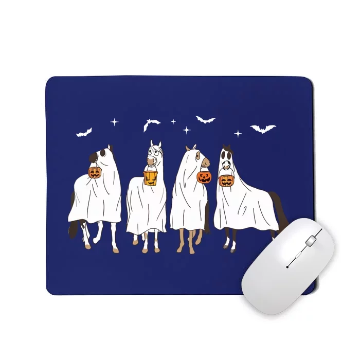 Halloween Horse Ghost Mousepad