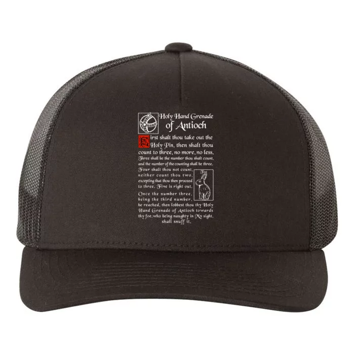 Holy Hand Grenade Of Antioch Yupoong Adult 5-Panel Trucker Hat