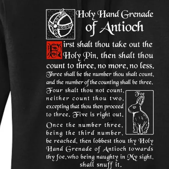 Holy Hand Grenade Of Antioch Women's Pullover Hoodie