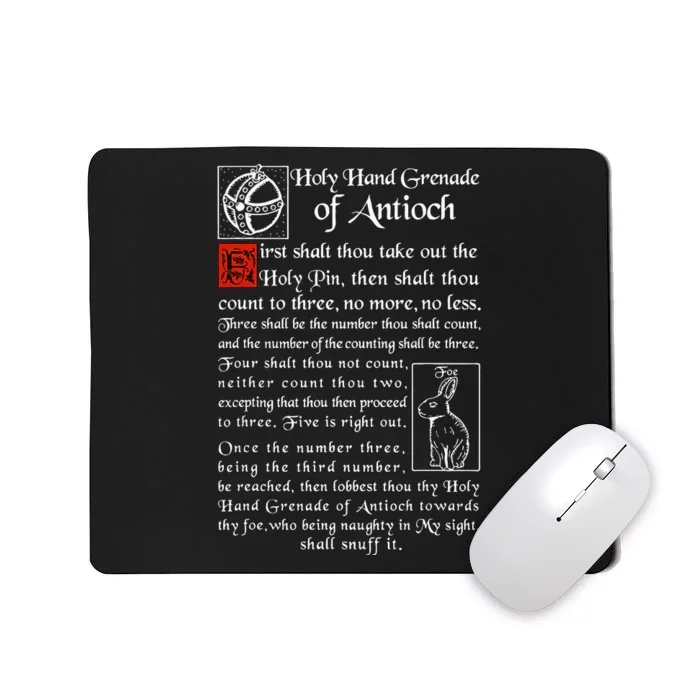 Holy Hand Grenade Of Antioch Mousepad