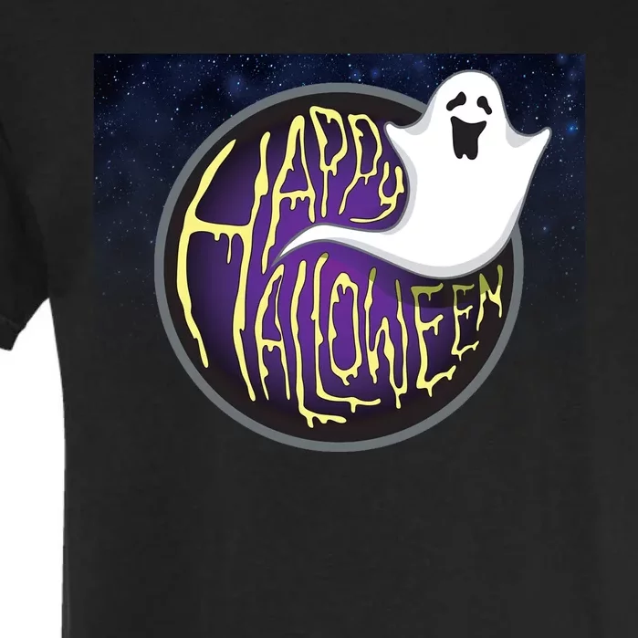 Happy Halloween Ghost Galaxy Garment-Dyed Heavyweight T-Shirt