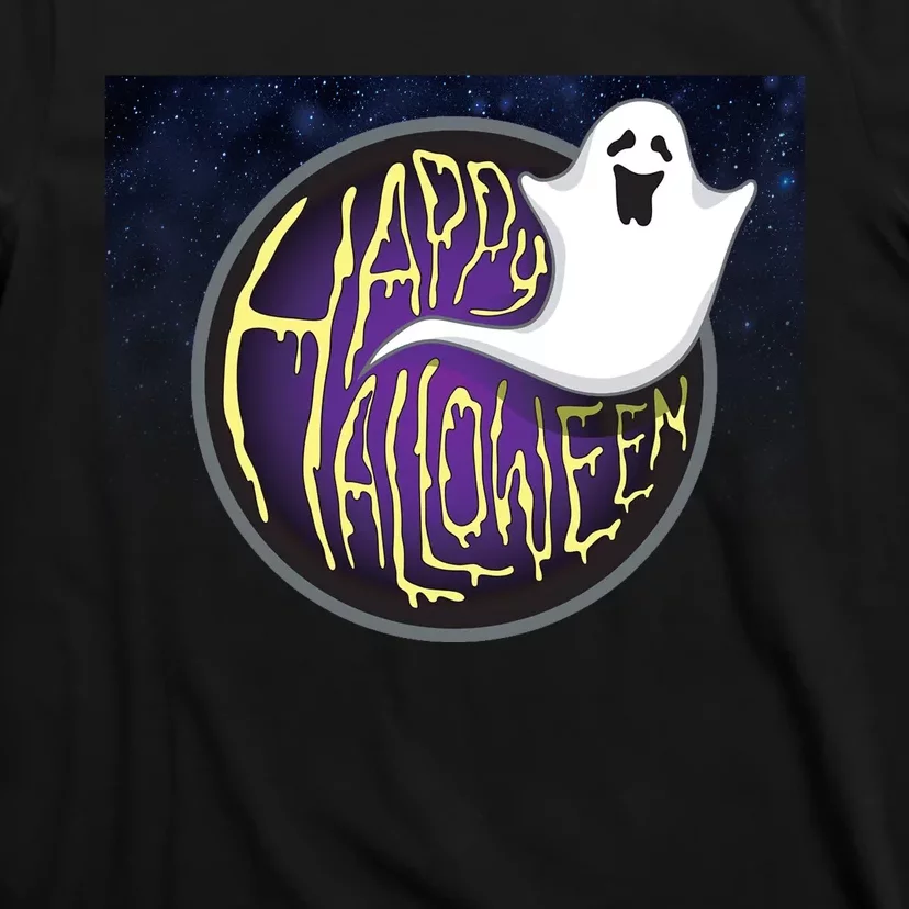 Happy Halloween Ghost Galaxy T-Shirt