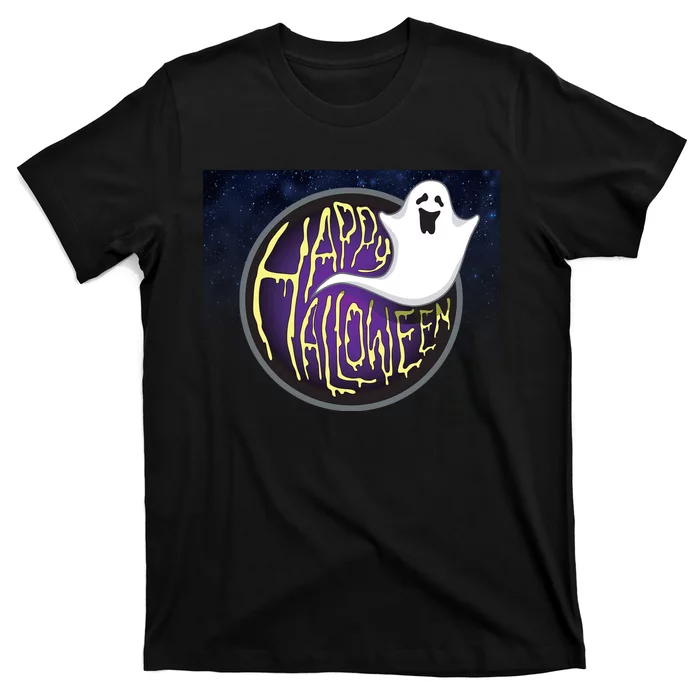 Happy Halloween Ghost Galaxy T-Shirt