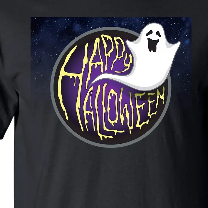 Happy Halloween Ghost Galaxy Tall T-Shirt