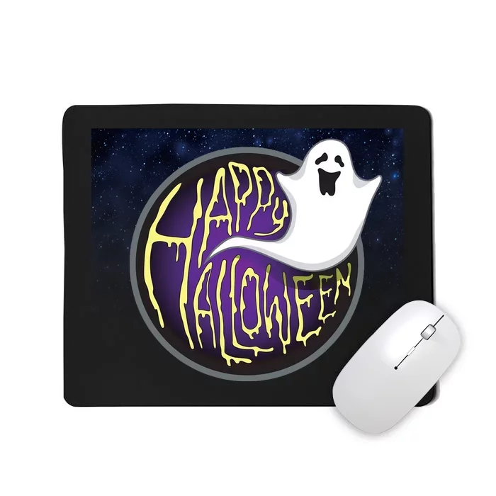 Happy Halloween Ghost Galaxy Mousepad