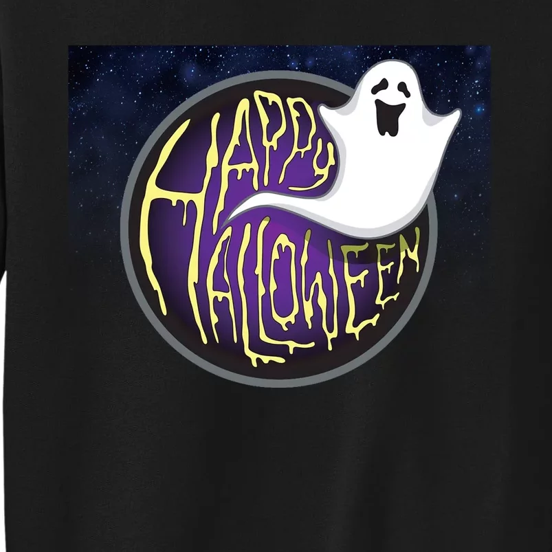 Happy Halloween Ghost Galaxy Tall Sweatshirt