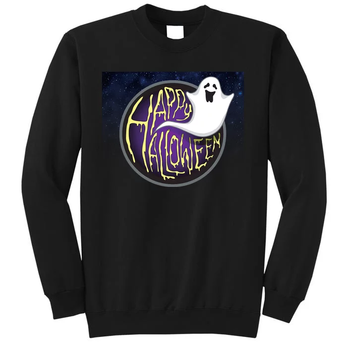 Happy Halloween Ghost Galaxy Tall Sweatshirt